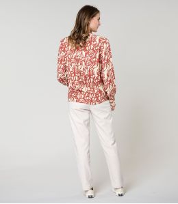 SARA BLUSA PASTELLO MATTONE in Viscosa - 4