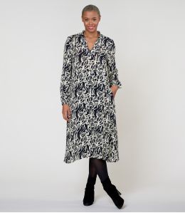 GULIA PASTEL NOIR ROBE en Viscose - 1