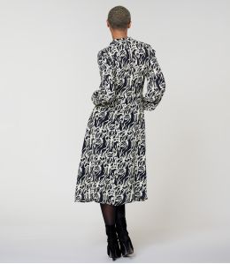 GULIA PASTEL NOIR ROBE en Viscose - 3