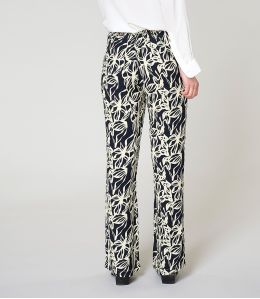 SASHA PASTEL BLACK Pantalone in viscosa - 3