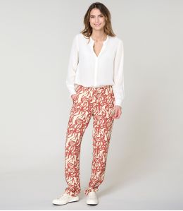 LENY PASTEL BRICK Pantaloni in Viscosa - 1