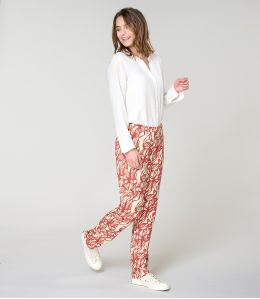 LENY PASTEL BRIQUE PANTALON en Viscose - 2