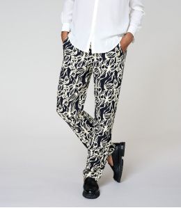 LENY PASTEL BLACK Pantaloni in viscosa - 1