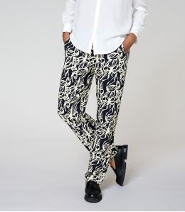 LENY PASTEL NOIR PANTALON en Viscose - 1