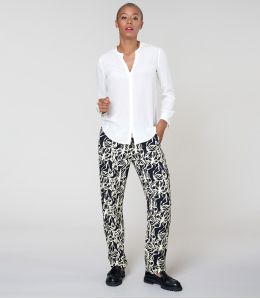 LENY PASTEL BLACK Pantaloni in Viscosa - 2