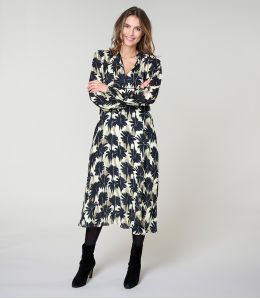 GULIA HIBIS NOIR ROBE en Viscose - 3