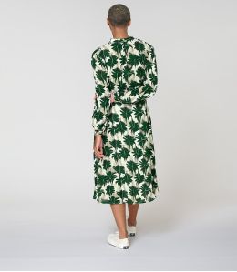 GULIA HIBIS GREEN Viscose Dress - 3