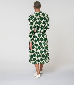 GULIA HIBIS VERT ROBE en Viscose - 3