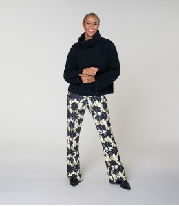 SASHA HIBIS NOIR PANTALON en Viscose - 2