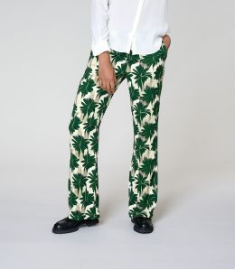 SASHA HIBIS GREEN Pantaloni in Viscosa - 2