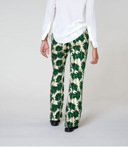 SASHA HIBIS GREEN Viscose Pants - 3