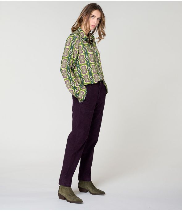 FRAN KHAN GREEN Viscose Shirt - 1