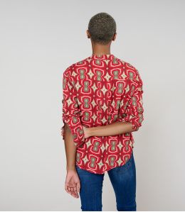 BLUSA MILA KHAN ROSSA in Viscosa - 3