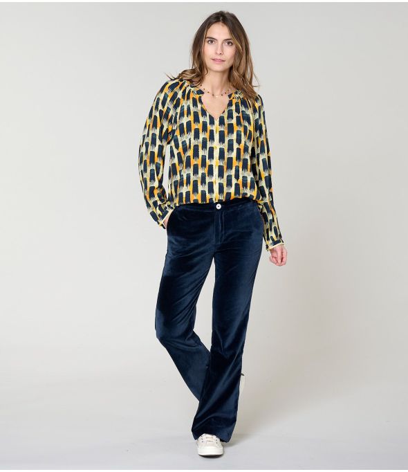 IRIS KUMI MARINE BLOUSE en Viscose - 1