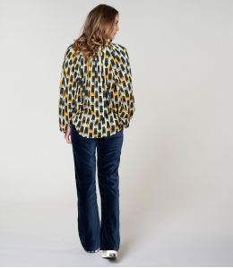 BLUSA IRIS KUMI NAVY in Viscosa - 2