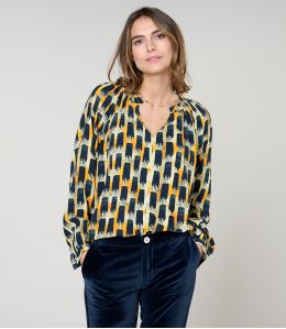 IRIS KUMI MARINE BLOUSE en Viscose - 3