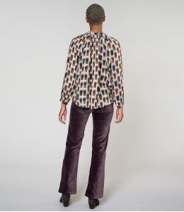 IRIS KUMI PLUM BLOUSE in viscose - 4