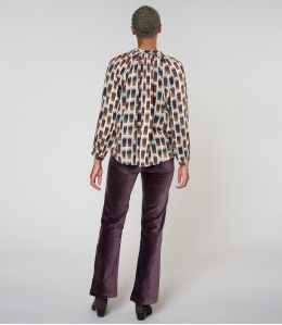 IRIS KUMI PRUNE BLOUSE en Viscose - 4