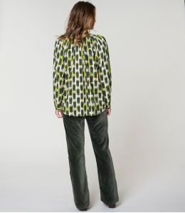 IRIS KUMI GREEN Viskose-Bluse - 4