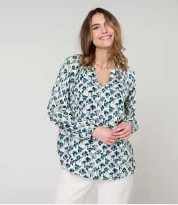 IRIS VERO BLEU BLOUSE en Viscose - 2