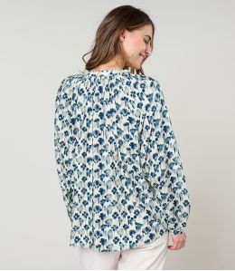 IRIS VERO BLEU BLOUSE en Viscose - 3