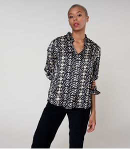 MARY BELEM BLACK Modal Shirt - 1