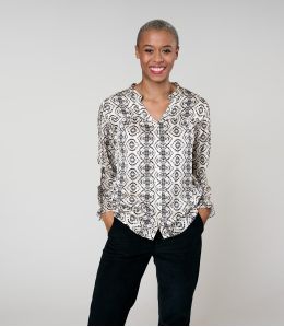 NAEL BELEM BEIGE BLOUSE en Modal - 2