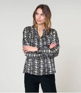 NAEL BELEM BLUSA NERA in Modal - 2