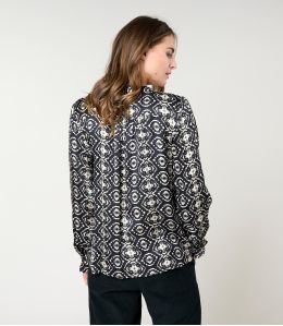 NAEL BELEM NOIR BLOUSE en Modal - 3