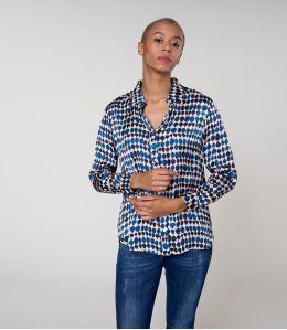 MARY GOTA BLUE Modal Shirt - 2