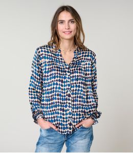 NAEL GOTA BLEU BLOUSE en Modal - 1