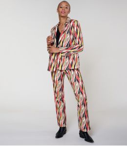 SASHA FLAMA RODE Viscose broek - 2