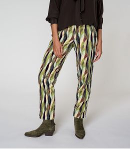 LENY FLAMA GREEN Pantaloni in Viscosa - 1