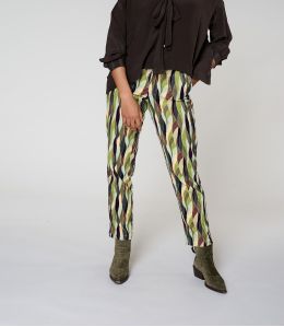 LENY FLAMA GREEN Pantaloni in viscosa - 2