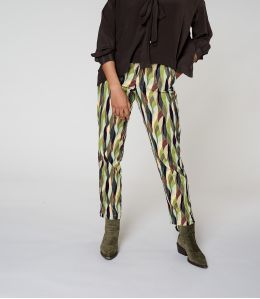 LENY FLAMA VERT PANTALON en Viscose - 2