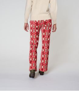 SASHA KHAN ROUGE PANTALON en Coton - 4