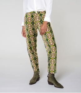 LENY KHAN GROENE KATOENEN BROEK - 2