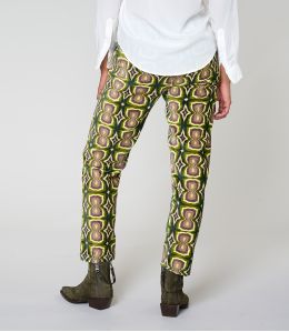 LENY KHAN VERT PANTALON en Coton - 4