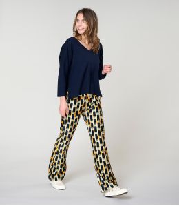 SASHA KUMI MARINE PANTALON en Coton - 2