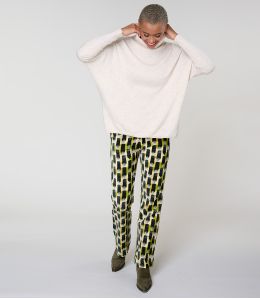 SASHA KUMI VERT PANTALON en Coton - 2