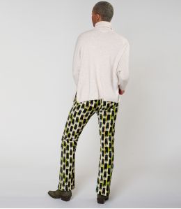 SASHA KUMI GREEN COTTON PANTS - 3