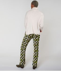 SASHA KUMI VERT PANTALON en Coton - 3