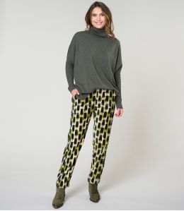 LENY KUMI VERT PANTALON en Coton - 1