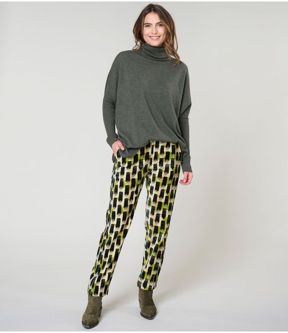 LENY KUMI VERT PANTALON en Coton - 1