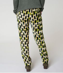 LENY KUMI GREEN COTTON PANTS - 3