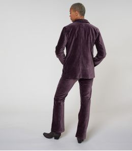 SASHA EFFEN PLUM FLUWELEN KATOENEN BROEK - 3