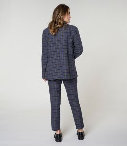 MARIUS TARTAN BLEU PANTALON en Coton - 3