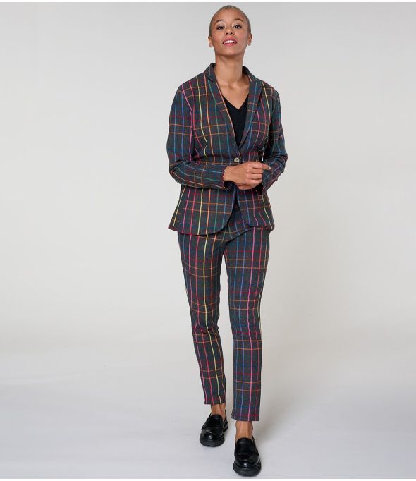 MARIUS TARTAN MULTI BROEK van katoen - 1