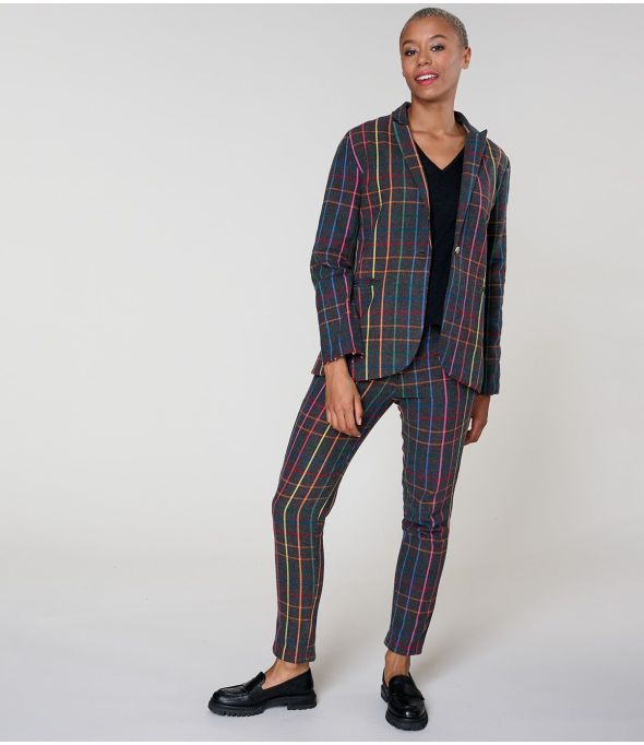 MARIUS TARTAN MULTI BROEK van katoen - 1