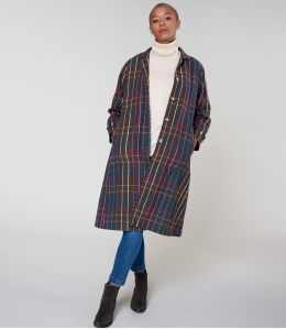 GUSTAVE TARTAN MULTI COAT aus Baumwolle - 1